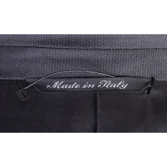 Canali Solid Gray Wool Blazer Sport Coat Mens Size 42R/S Three-Button Jacket - Picture 12 of 13